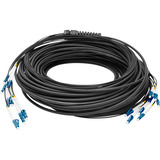Digitus Cavo universale Breakout in fibra ottica, duplex, connettore LC/UPC, monomodale OS2 Nero