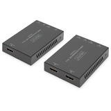 Digitus Set Extender HDMI 4K/60Hz, 70 Metri, Estensione HDMI Nero