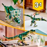 LEGO Creator 3 in 1 31151 T. Rex, Dinosauro Giocattolo Trasformabile in Triceratopo e Pterodattilo, Giochi per Bambini 9+, Giochi di costruzione Dinosauro Giocattolo Trasformabile in Triceratopo e Pterodattilo, Giochi per Bambini 9+, Set da costruzione, 9 anno/i, Plastica, 626 pz, 953 g