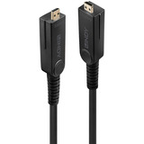 Lindy Cavo ibrido in fibra ottica Micro-HDMI 18G 20m Nero