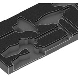 Wera 9813 Inserto in schiuma per set di cacciaviti Hex 1, vuoto, Deposito Nero/grigio