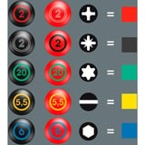 Wera Inserto in schiuma set di cacciaviti VDE 1, 16 pezzi, Cacciavite Nero/grigio