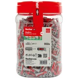 fischer Tassello DUOPOWER 6x30 BigBox grigio chiaro/Rosso
