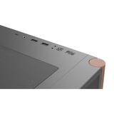 Aerocool D501A Midi Tower Nero, Chassis Tower Nero/legno, Midi Tower, PC, Nero, ATX, micro ATX, Mini-ITX, Acrilonitrile butadiene stirene (ABS), SPCC, Legno, Gaming