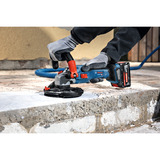 Bosch Smerigliatrice per calcestruzzo a batteria GBR 18V-15 S Professional solo, 18 Volt, Levigatrice per calcestruzzo blu/Nero