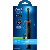 Braun Pro 3 Spazzolino Elettrico Ricaricabile Nero Pro3 3000, 2 Testine, 1 Spazzolino, Spazzolino da denti elettrico Nero, 2 Testine, 1 Spazzolino, Adulto, Spazzolino rotante-oscillante, Cura quotidiana, Sensibile, Sbiancante, Nero, 2 min, Nero