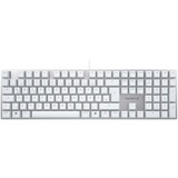CHERRY KC 200 MX tastiera Universale USB QWERTZ Tedesco Argento, Bianco bianco/Argento, Full-size (100%), Cablato, USB, Interruttore a chiave meccanica, QWERTZ, Argento, Bianco