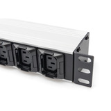 Digitus Multipresa 19" PDU con profilo in alluminio, 10 vie, 8x C13, 2x C19, Ciabatta Nero/alluminio