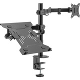 Digitus Supporto singolo per monitor e supporto per notebook, Base per monitor Nero (opaco)