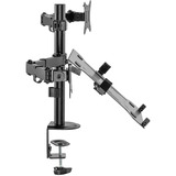 Digitus Supporto singolo per monitor e supporto per notebook, Base per monitor Nero (opaco)