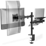 Digitus Supporto singolo per monitor e supporto per notebook, Base per monitor Nero (opaco)