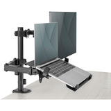 Digitus Supporto singolo per monitor e supporto per notebook, Base per monitor Nero (opaco)