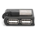 Digitus USB 2.0 4 porte, Hub USB Nero