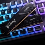 Kingston FURY FURY Beast 64GB 3600MT/s DDR4 CL18 DIMM (Kit da 2) Black, Memoria Nero, 64 GB, 2 x 32 GB, DDR4, 288-pin DIMM