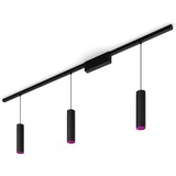 Philips Hue Perifo kit con 3 lampade a sospensione, Lampada Nero, Philips Hue White and Color ambiance Perifo kit con 3 lampade a sospensione, Luce a sospensione intelligente, Bluetooth/Zigbee, Nero, LED, Metallo, Sintetico, Lampadina/e non sostituibile/i