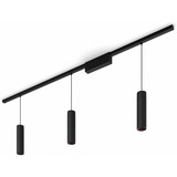 Philips Hue Perifo kit con 3 lampade a sospensione, Lampada Nero, Philips Hue White and Color ambiance Perifo kit con 3 lampade a sospensione, Luce a sospensione intelligente, Bluetooth/Zigbee, Nero, LED, Metallo, Sintetico, Lampadina/e non sostituibile/i