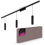 Philips Hue Perifo kit con 3 lampade a sospensione, Lampada Nero, Philips Hue White and Color ambiance Perifo kit con 3 lampade a sospensione, Luce a sospensione intelligente, Bluetooth/Zigbee, Nero, LED, Metallo, Sintetico, Lampadina/e non sostituibile/i