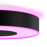 Philips Plafoniera Infuse grande, Luce LED Nero, Philips Hue White and Color ambiance Plafoniera Infuse grande, Lampada a soffitto intelligente, Bluetooth/Zigbee, Nero, LED, Metallo, Lampadina/e non sostituibile/i