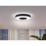 Philips Plafoniera Infuse grande, Luce LED Nero, Philips Hue White and Color ambiance Plafoniera Infuse grande, Lampada a soffitto intelligente, Bluetooth/Zigbee, Nero, LED, Metallo, Lampadina/e non sostituibile/i