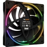 be quiet! Light Wings | 120mm PWM high-speed Case per computer Ventilatore 12 cm Nero 1 pz, Ventola Nero, Ventilatore, 12 cm, 2500 Giri/min, 88,86 m³/h, Nero
