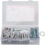 fischer Meister-Box tasselli universali UX + vite + gancio, Tassello grigio chiaro