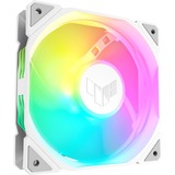 ASUS TUF GAMING TR120 ARGB REVERSE 1-pack White Case per computer Raffreddatore d'aria 12 cm Bianco, Ventola bianco/trasparente, Raffreddatore d'aria, 12 cm, 2000 Giri/min, Bianco