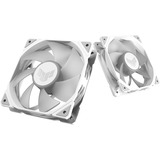 ASUS TUF GAMING TR120 ARGB REVERSE 1-pack White Case per computer Raffreddatore d'aria 12 cm Bianco, Ventola bianco/trasparente, Raffreddatore d'aria, 12 cm, 2000 Giri/min, Bianco