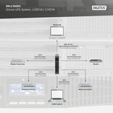 Digitus DN-170093 OnLine, UPS Nero