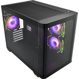 FSP S380-BA Micro Tower Nero, Chassis Tower Nero, Micro Tower, PC, Nero, micro ATX, Mini-ITX, SPCC, Vetro temperato, Gaming