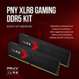 PNY DIMM 64 GB DDR5-6000 (2x 32 GB) Kit duale, Memoria Nero