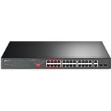 TP-Link TL-SL1226P switch di rete Non gestito Gigabit Ethernet (10/100/1000) Supporto Power over Ethernet (PoE) 1U Grigio, Interruttore Nero, Non gestito, Gigabit Ethernet (10/100/1000), Supporto Power over Ethernet (PoE), Montaggio rack, 1U