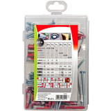 fischer Profi-Box DuoPower / DuoTec + viti, Tassello grigio chiaro/Rosso
