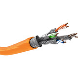 goobay Cavo di rete Cat.7a S/FTP (PiMF) Dca arancione 