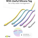 goobay Cavo in silicone USB 2.0 giallo, connettore USB-C > connettore USB-C giallo