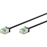 goobay Cavo patch ultraflessibile Cat.8.1 slim, U/FTP Nero