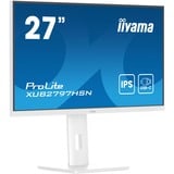 iiyama ProLite XUB2797HSN-W2 Monitor PC 68,6 cm (27") 1920 x 1080 Pixel Full HD LED Bianco, Monitor LED bianco (matto), 68,6 cm (27"), 1920 x 1080 Pixel, Full HD, LED, 1 ms, Bianco