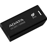 ADATA UC320 unità flash USB 128 GB USB tipo A 3.2 Gen 1 (3.1 Gen 1) Nero, Chiavetta USB 128 GB, USB tipo A, 3.2 Gen 1 (3.1 Gen 1), 100 MB/s, Senza coperchio, Nero