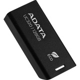 ADATA UC320 unità flash USB 128 GB USB tipo A 3.2 Gen 1 (3.1 Gen 1) Nero, Chiavetta USB 128 GB, USB tipo A, 3.2 Gen 1 (3.1 Gen 1), 100 MB/s, Senza coperchio, Nero