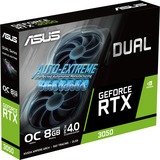 ASUS Dual -RTX3050-O8G-V2 NVIDIA GeForce RTX 3050 8 GB GDDR6, Scheda grafica GeForce RTX 3050, 8 GB, GDDR6, 128 bit, 7680 x 4320 Pixel, PCI Express 4.0