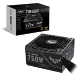 ASUS TUF-GAMING-750B alimentatore per computer 750 W 20+4 pin ATX ATX Nero, Alimentatore PC Nero, 750 W, 100 - 240 V, 20+4 pin ATX, Non modulare, PC, ATX