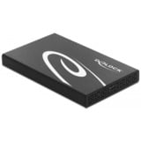 DeLOCK 42611 contenitore di unità di archiviazione Box esterno HDD/SSD Nero, Bianco 2.5", Disk enclosure Nero, Box esterno HDD/SSD, 2.5", Serial ATA III, 6 Gbit/s, Hot-swap, Nero, Bianco