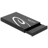 DeLOCK 42611 contenitore di unità di archiviazione Box esterno HDD/SSD Nero, Bianco 2.5", Disk enclosure Nero, Box esterno HDD/SSD, 2.5", Serial ATA III, 6 Gbit/s, Hot-swap, Nero, Bianco