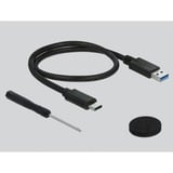 DeLOCK 42611 contenitore di unità di archiviazione Box esterno HDD/SSD Nero, Bianco 2.5", Disk enclosure Nero, Box esterno HDD/SSD, 2.5", Serial ATA III, 6 Gbit/s, Hot-swap, Nero, Bianco