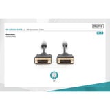 Digitus Cavo di collegamento DVI > DVI Nero