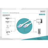 Digitus Cavo patch CAT 5e SF/UTP 1m grigio