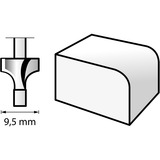 Dremel Fresa a raggio HSS con puntale di guida Ø 9,5mm (615) 