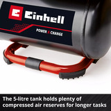 EINHELL Compressore a batteria Power X-Change TE-AC 18/75 Li OF-Solo, 18Volt Nero/Rosso