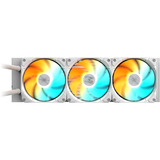 GIGABYTE GAMING 360 ICE Raffreddamento Liquido per CPU - 3x120 mm Ventole ARGB, Meccanismo di bloccaggio a scorrimento, DAISY-CHAIN, Compatibile con Intel LGA 1851 e AMD AM5, Raffreddamento ad acqua bianco, Meccanismo di bloccaggio a scorrimento, DAISY-CHAIN, Compatibile con Intel LGA 1851 e AMD AM5, Raffreddatore di liquidi tutto in uno, 12 cm, Bianco