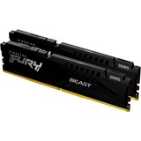 Kingston FURY FURY Beast 64GB 6400MT/s DDR5 CL32 DIMM (Kit of 2) Black EXPO, Memoria Nero, 64 GB, 2 x 32 GB, DDR5, 288-pin DIMM, Nero