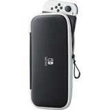 Nintendo Custodia e Pellicola Protettiva per Switch Modello OLED, Borsa Nero/Bianco, Custodia a libro, Nintendo, Nero, Bianco, Poliestere, Nintendo Switch OLED, Scratch resistant, Resistente agli urti